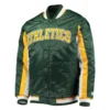Oakland Athletics The Ace Satin Green Varsity Jacket