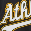 Oakland Athletics Two Tone Handcrafted BlackGray Wool Varsity Jacket 2