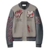 Off-White Ac Milan Grey Varsity Jacket