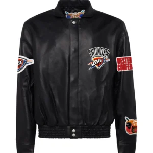 Oklahoma City Jeff Hamilton Thunder Full Black Jacket