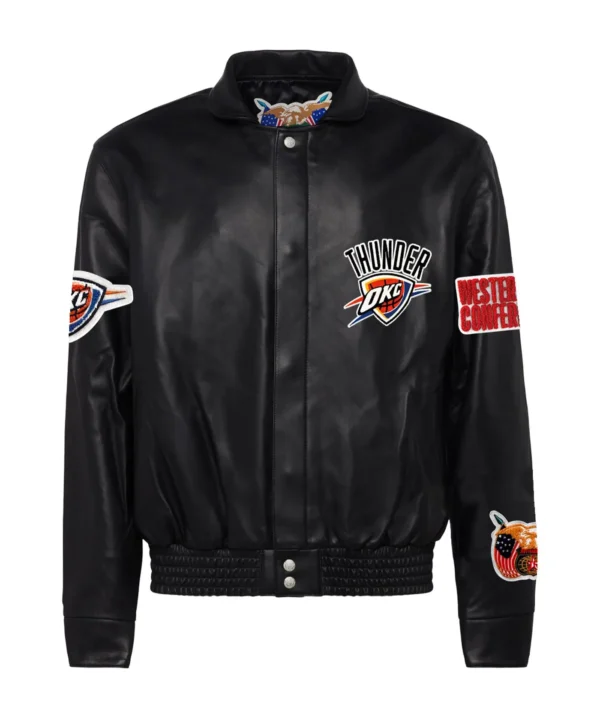 Oklahoma City Jeff Hamilton Thunder Full Black Jacket