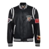 Oklahoma City Thunder Full Leather Black Varsity Jacket