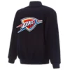 Oklahoma City Thunder One Color Varsity Jacket 1