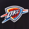 Oklahoma City Thunder One Color Varsity Jacket 2
