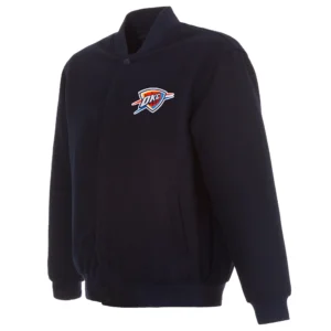 Oklahoma City Thunder One Color Varsity Jacket
