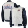 Oklahoma City Thunder The Enforcer White Varsity Jacket 3