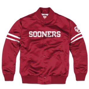 Oklahoma Sooners Bomber Varsity Jacket Maroon