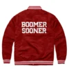 Oklahoma Sooners Red Logo Varsity Jacket 1