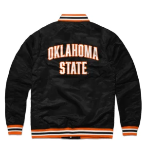 Oklahoma State Cowboys Logo Varsity Jacket Black 1
