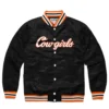Oklahoma State Cowboys Script Black Varsity Jacket