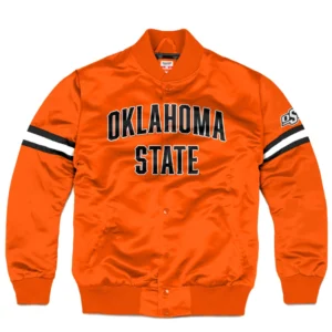 Oklahoma State Orange Cowboys Bomber Varsity Jacket