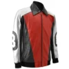 Original 8 Ball David Puddy – Seinfeld Men's Red Genuine Leather Jacket