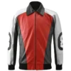 Original 8 Ball David Puddy – Seinfeld Men's Red Leather Jacket