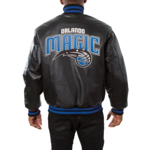 Orlando Magic Domestic Black Leather Jacket 1