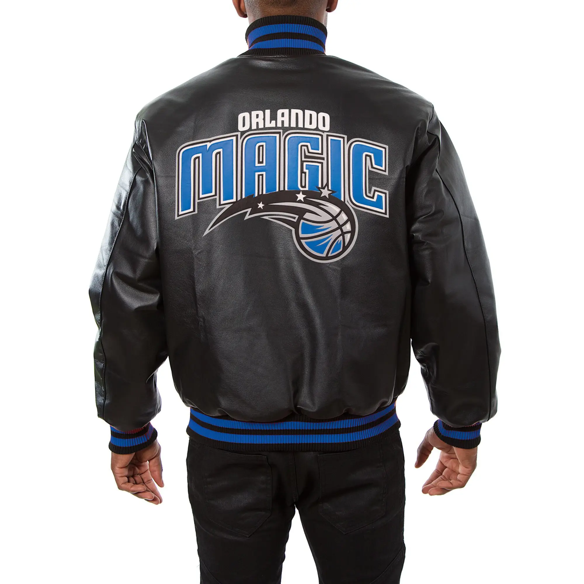 Orlando Magic Domestic Black Leather Jacket 1