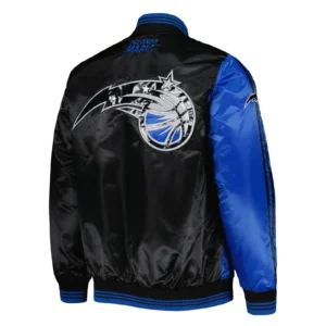 Orlando Magic Fast Break Black and Blue Varsity Jacket 1