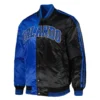 Orlando Magic Fast Break Black and Blue Varsity Jacket
