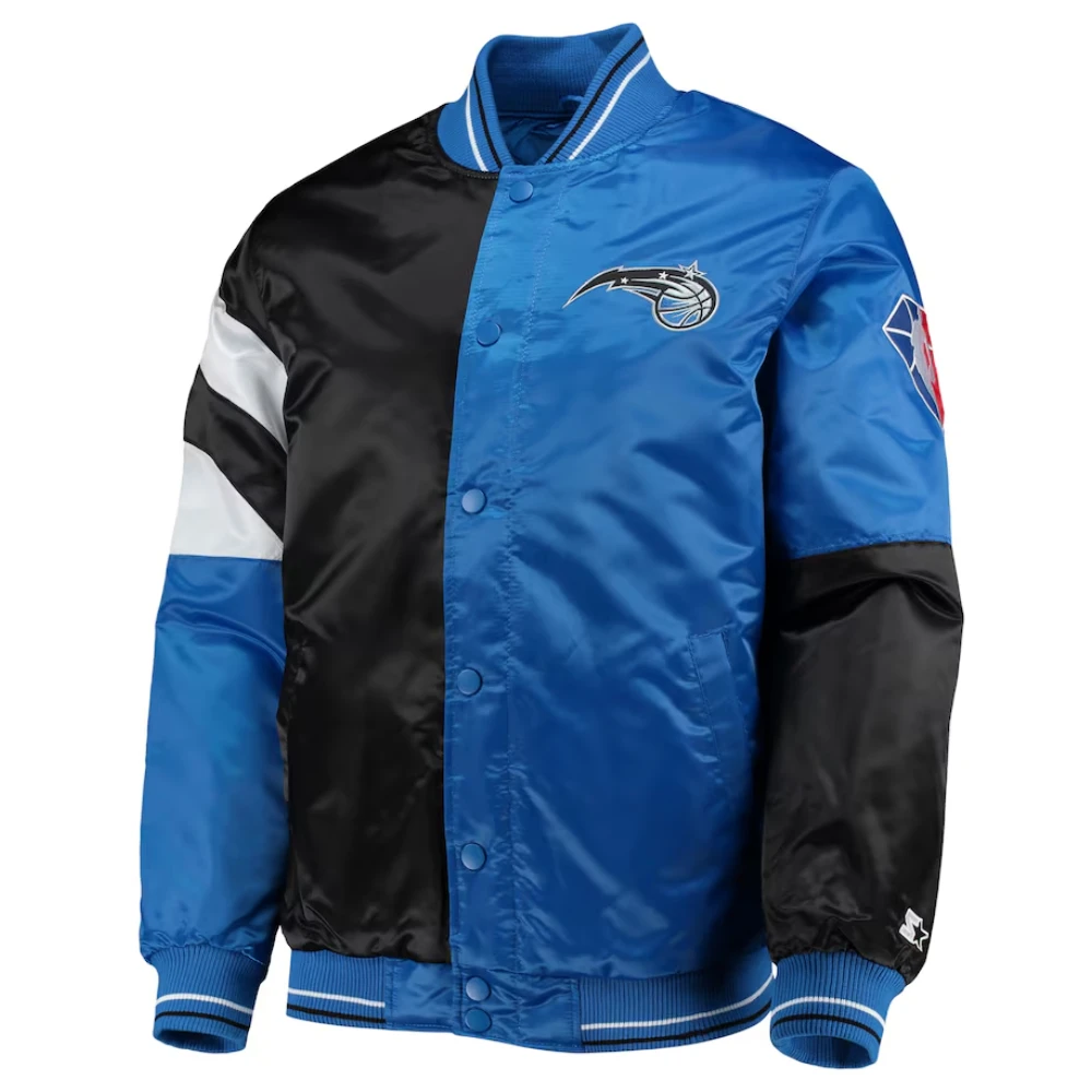 Orlando Magic Leader Varsity Black and Blue Jacket