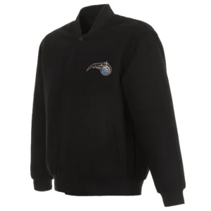 Orlando Magic One Color Black Wool Varsity Jacket