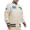 Orlando Magic Retro Classic Varsity Cream Jacket 2