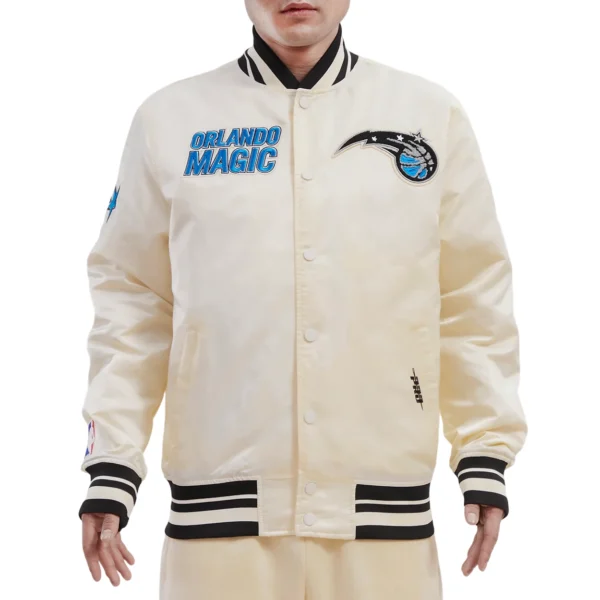 Orlando Magic Retro Classic Varsity Cream Jacket