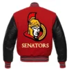 Ottawa Senators Letterman Two Tone Wool Varsity Jacket 1