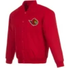 Ottawa Senators One Color Varsity Red Jacket