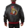 Ottawa Senators Ribbed knitted Varsity Jacket 1