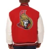 Ottawa Senators Two Tone Rib Knitted Jacket 1