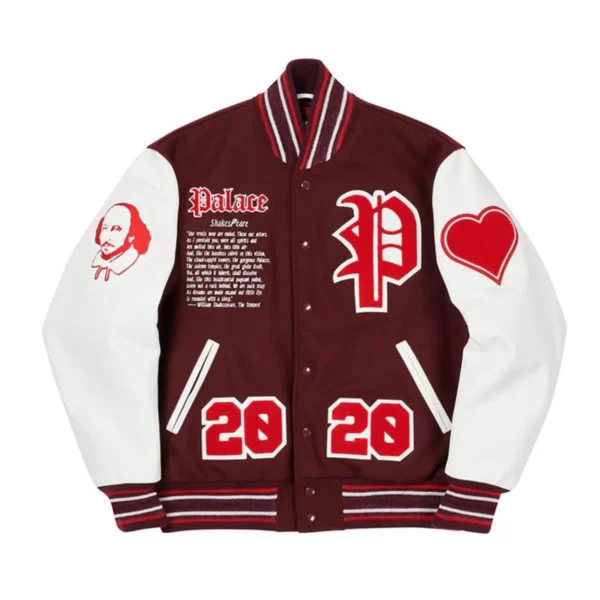 Palace As You Like It Brown and White Varsity Jacket