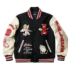 Palace Fallen Angels Navy and Off White Varsity Jacket