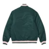 Palace The Arena Satin Green Varsity Jacket 1