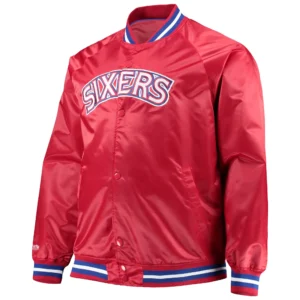 Philadelphia 76ers Big & Tall Hardwood Classics Jacket