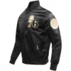 Philadelphia 76ers Black & Gold Varsity Black Jacket 1