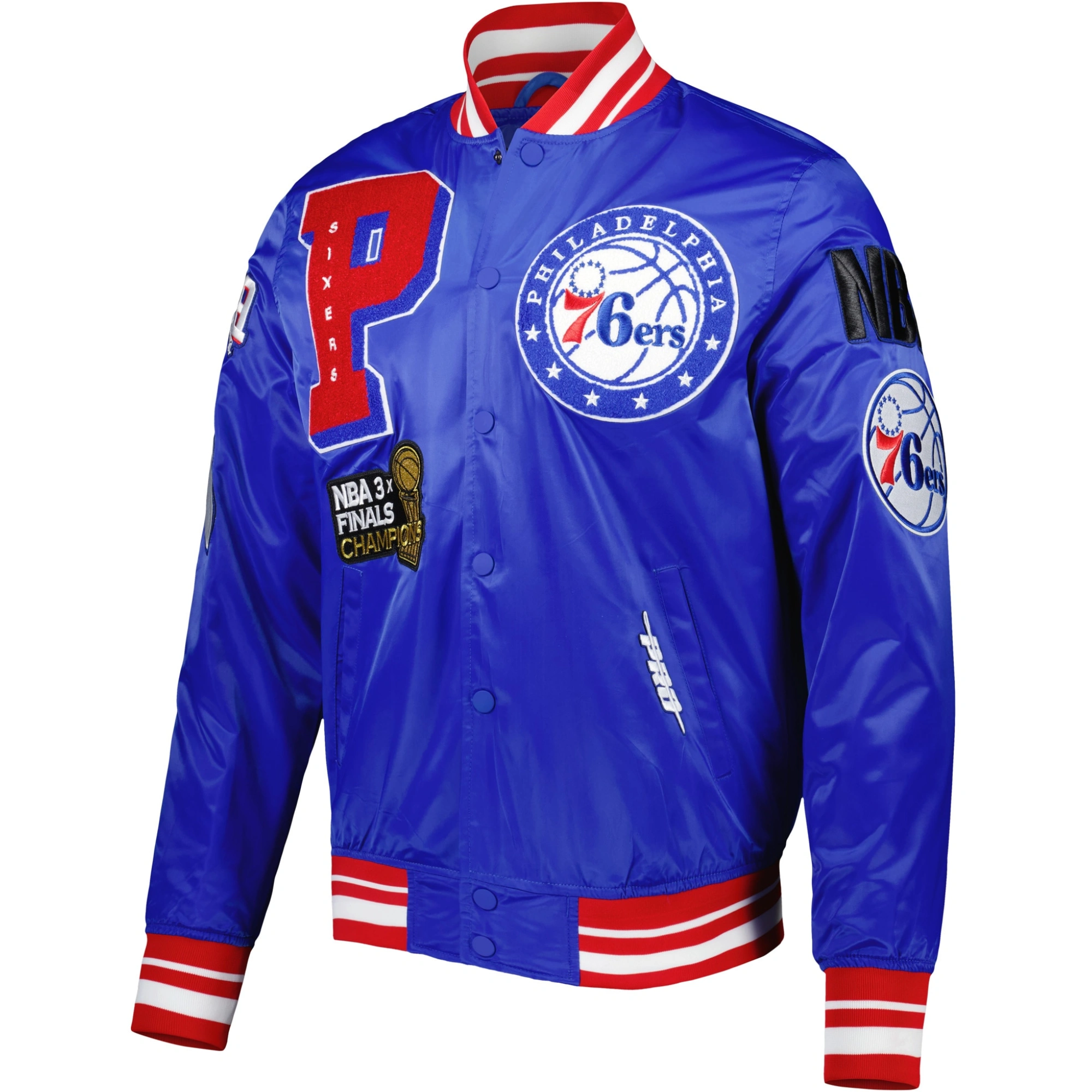 Philadelphia 76ers Mashup Blue Varsity Jacket