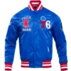 Philadelphia 76ers Retro Classic Varsity Blue Jacket