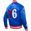 Philadelphia 76ers Retro Classic Varsity Blue Jacket 2