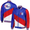 Philadelphia 76ers Ripstop Color Block Varsity Jacket 2