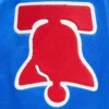 Philadelphia 76ers Roses Blue Varsity Jacket 3