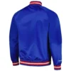 Philadelphia 76ers Throwback Wordmark Varsity Royal Blue Jacket 1
