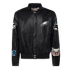 Philadelphia Eagles Jeff Hamilton Full Black Jacket
