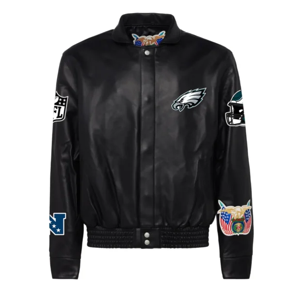 Philadelphia Eagles Jeff Hamilton Full Black Jacket