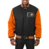 Philadelphia Flyers Black Wool Varsity Jacket
