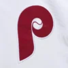 Philadelphia Phillies City Collection Full-Snap Satin Varsity Jacket – White 4