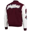 Philadelphia Phillies Classic Logo Wool & Leather Varsity Jacket 1