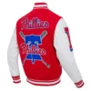Philadelphia Phillies Mashup Red & White Varsity Jacket 1