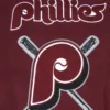 Philadelphia Phillies Mashup Women’s Maroon and White Varsity Jacket