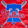 Philadelphia Phillies Men Mashup Full-Snap Satin Varsity Red Jacket