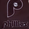 Philadelphia Phillies Old English Wool & Leather Varsity WhiteBlack Jacket 6