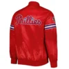 Philadelphia Phillies Pick & Roll Full-Snap Satin Varsity Jacket 1